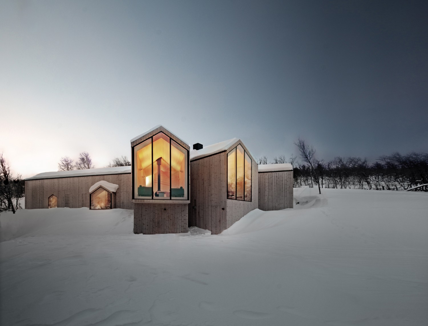Reiulf Ramstad Arkitekter : Split View Mountain Lodge