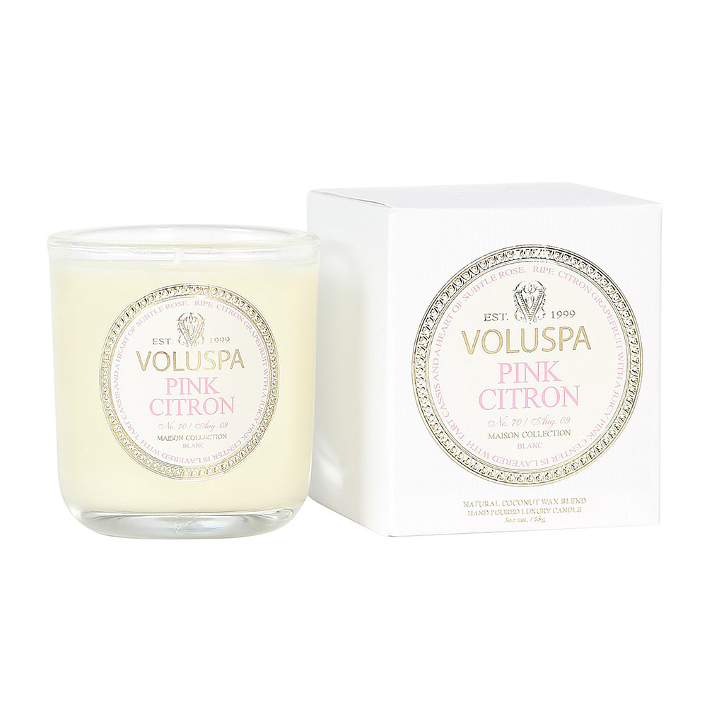 Pink Citron candle by Voluspa