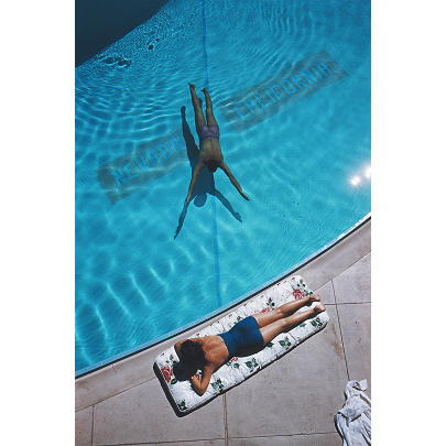Swimmer And Sunbather by Slim Aarons