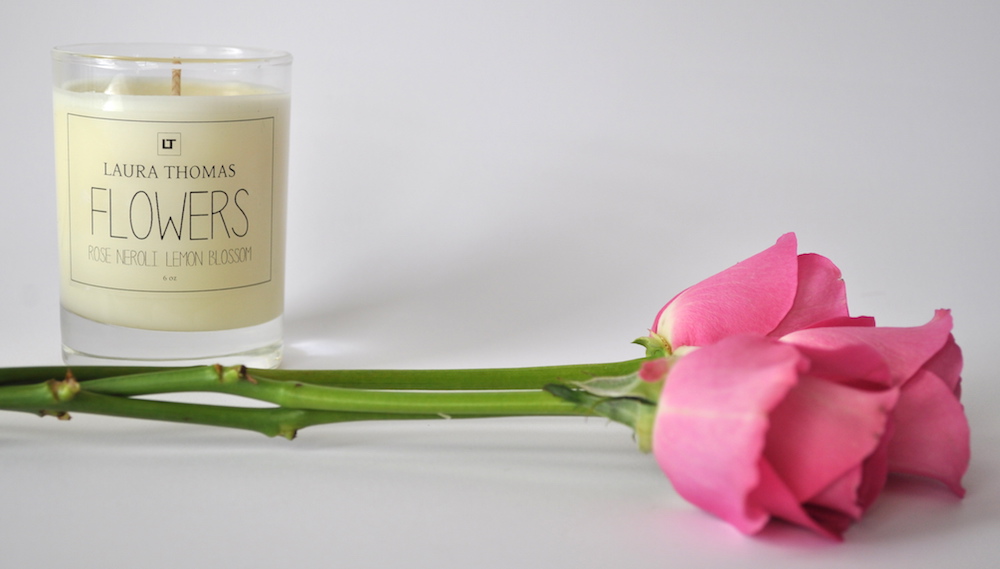 Flowers Soy Wax Candle by Laura Thomas | Flodeau.com
